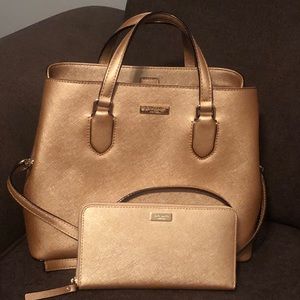 NWOT Rose Gold Kate Spade Set